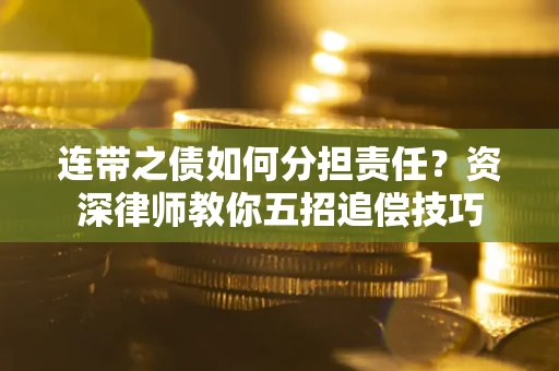 北京连带之债如何分担责任？资深律师教你五招追偿技巧