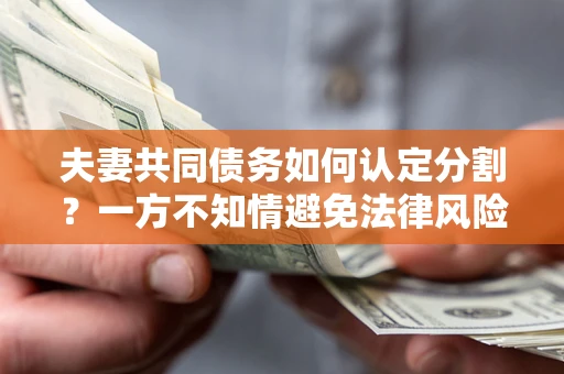 北京夫妻共同债务如何认定分割？一方不知情避免法律风险必看！